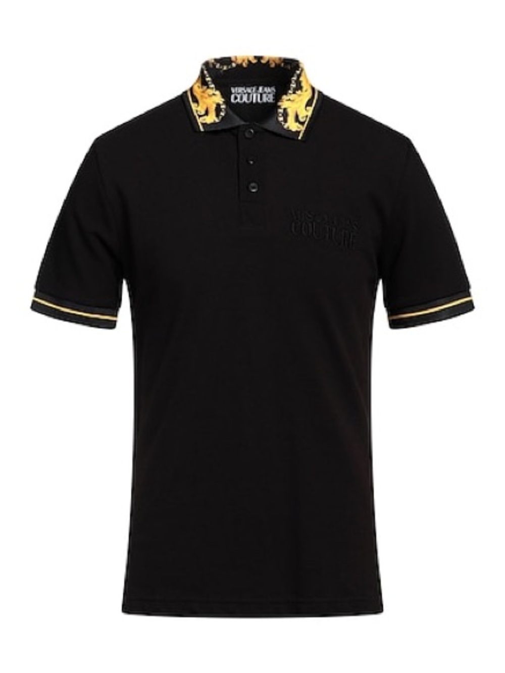 Versace Jeans Couture Polo Shirt Black Gold Men’s Large